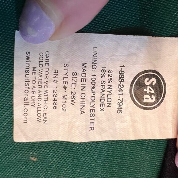 Beach Belle Swimwear Tankini top with side tie - Picture 3 of 7